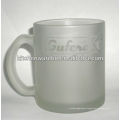 11oz frosted glass mug